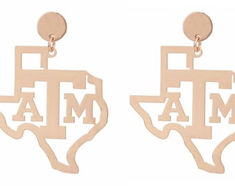 Texas A&M State Earrings | Lola + Lina Licensed Mascot Earrings | Texas