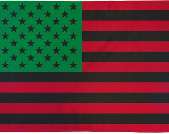 African American 5pc Mini Banner Flag Afro Black Flag