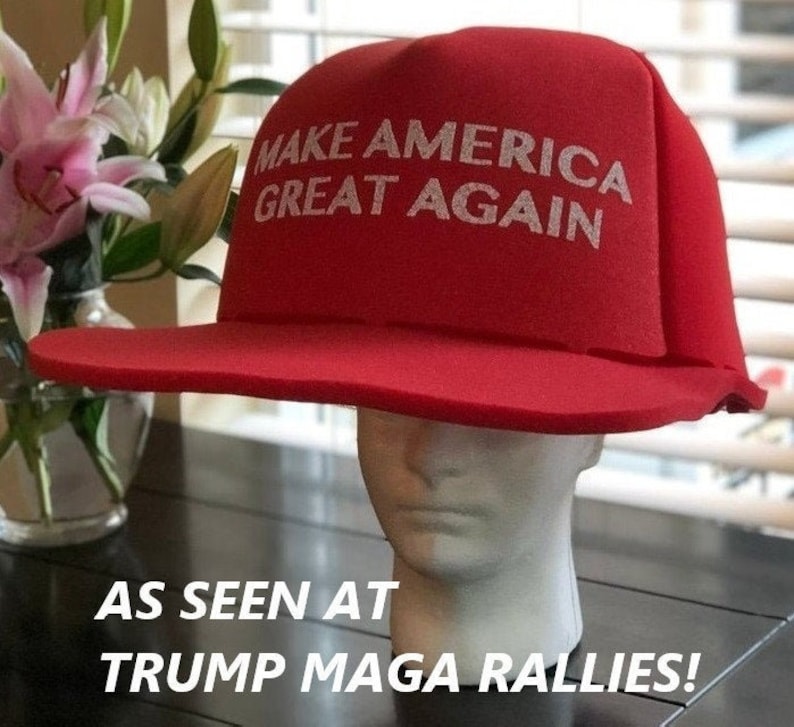 HUGE Foam MAGA Hat Make America Great Again Donald Trump Giant Etsy