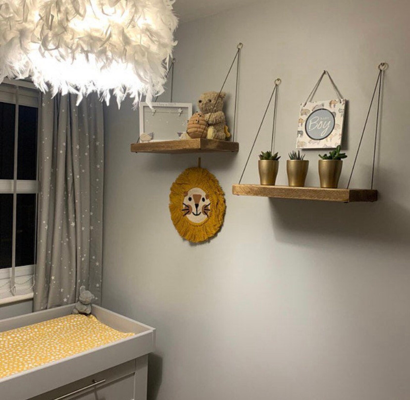 Chunky Hanging Shelves Etsy