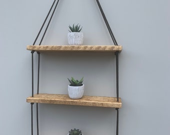 Rustic Ladder Shelf (Waxed)