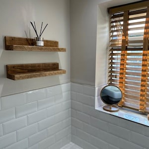Floating shelves, Shelving, Rustic Shelves (10cm Deep) image 12