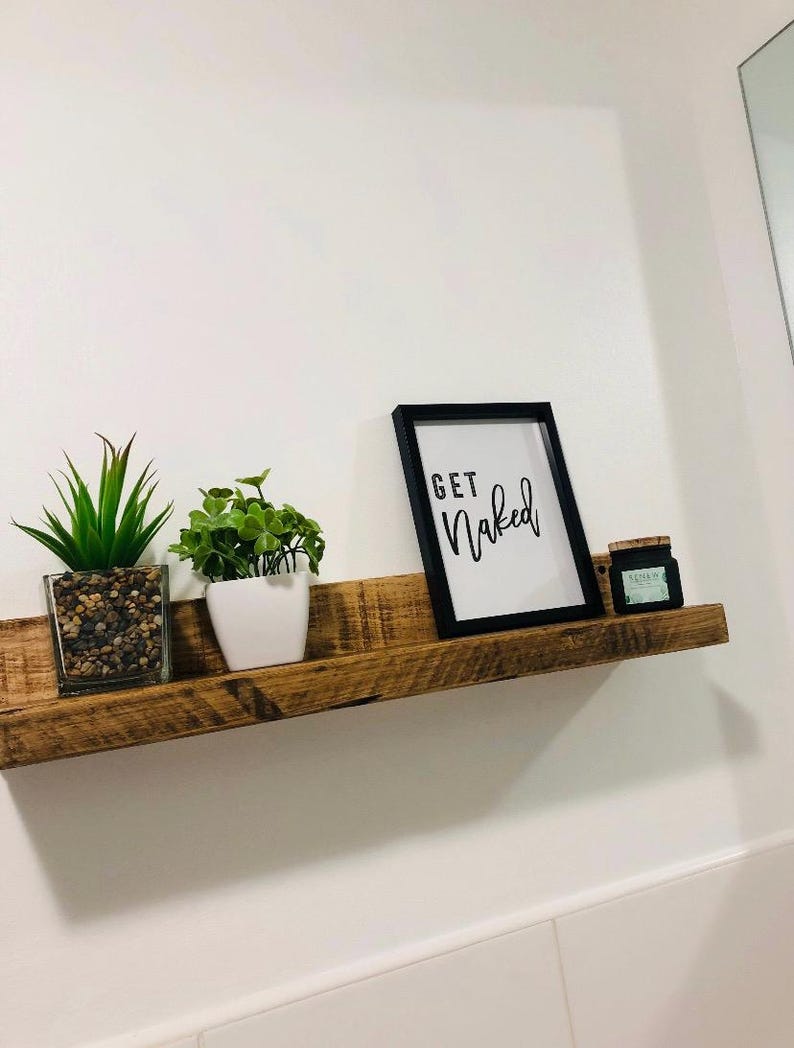Floating shelves, Shelving, Rustic Shelves (10cm Deep) image 13