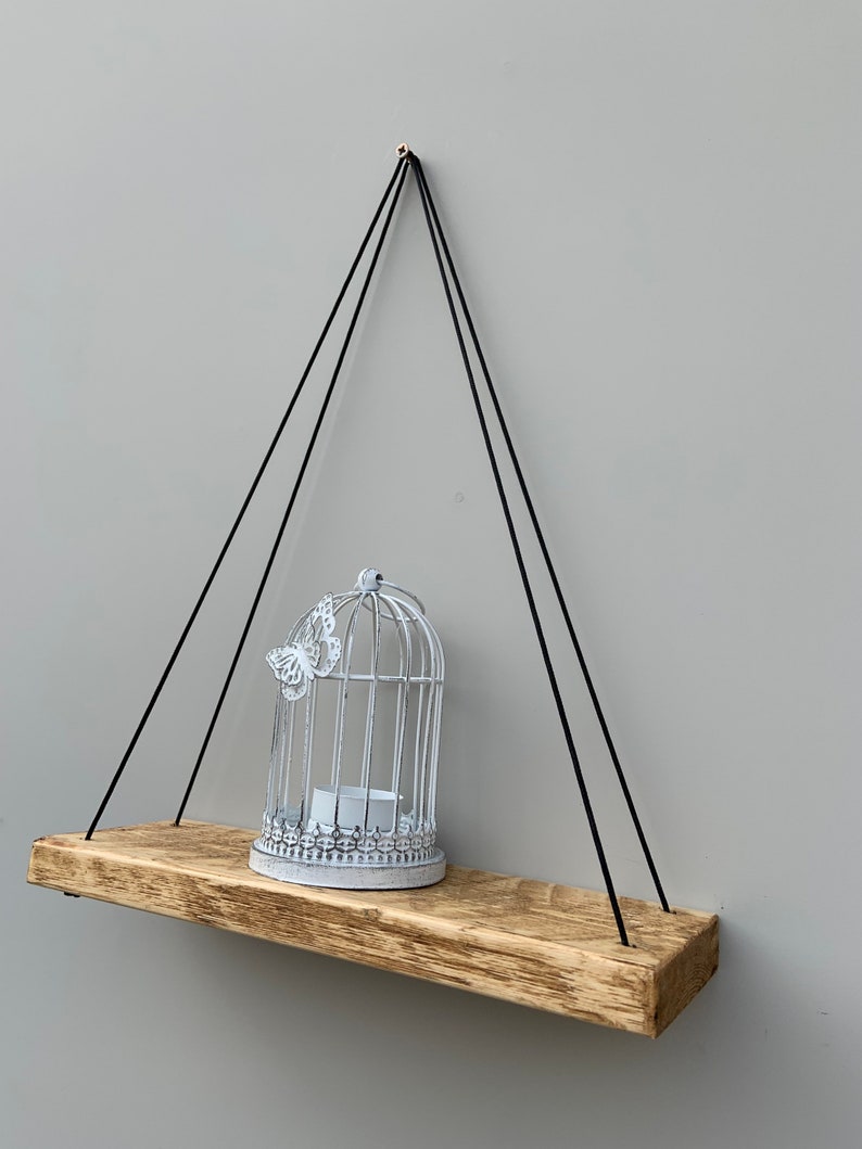 Hanging Shelves Rope Hanging Shelves Shelving Rustic Etsy UK