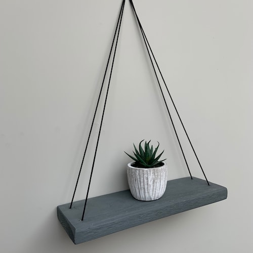 Hanging Shelves light Grey Etsy