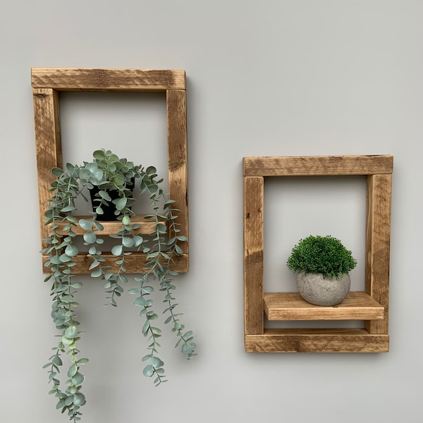 Estantes rústicos, estanterías, estantes de pared, estantes, estantes para colgar en la pared, estante