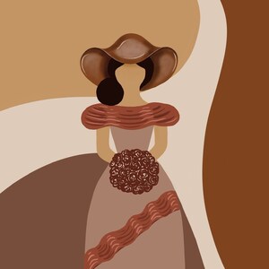 Dominican Art Print Faceless Doll Valentine Gift, Two Instant Download ...