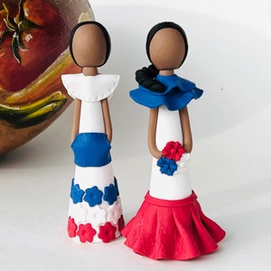 Handmade Dominican Faceless Doll: Polymer Clay Souvenir