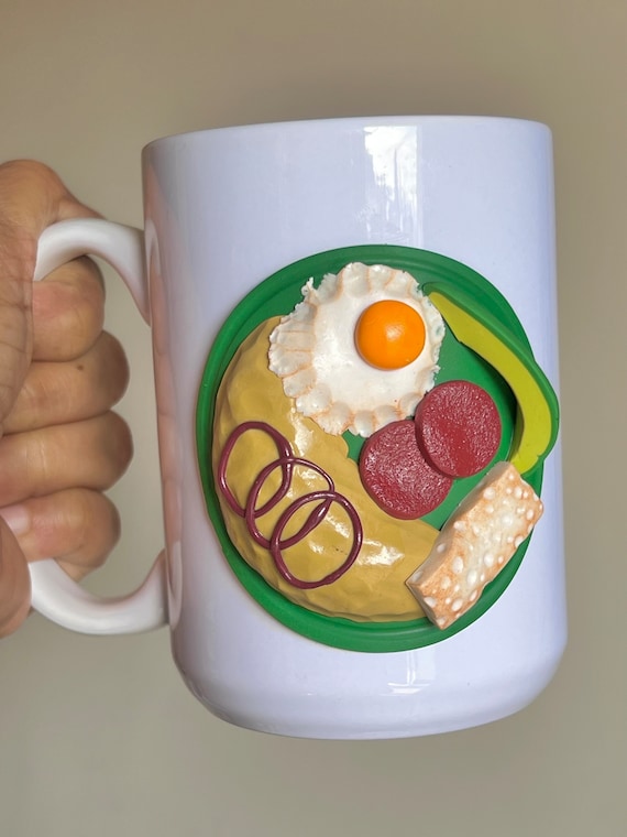 Set 4 tazas desayuno beige - Tienda A-Tipica