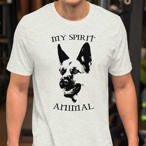 German Shepherd My Spirit Animal Short-Sleeve Unisex T-Shirt Fun Dog tee shirt