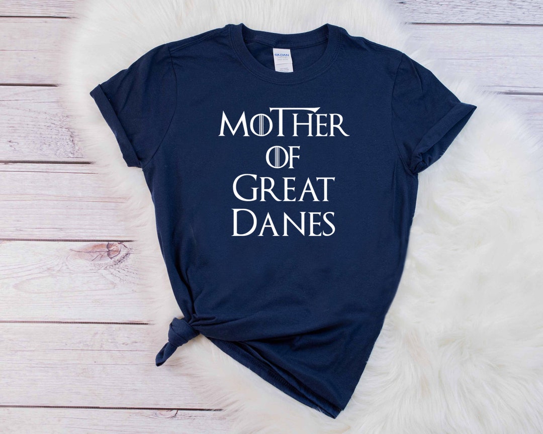 Great Dane Mom T Shirt Navy Great Dane Lady T Shirt Unisex Mothers Day Gift T Shirt Idea main image 1