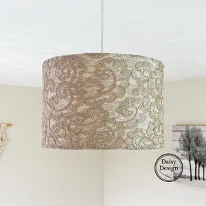Luxury Lace Ceiling Lamp shade, Lace Chandelier, Lace Pendant Light, Vintage Lamp shade, Table Lamp Shade