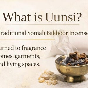 Bakhoor Incense – Somali Uunsi Resin | Arabian Home Fragrance with Oud & Frankincense (140g) image 4