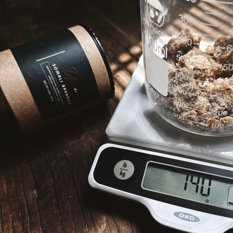 Bakhoor Incense – Somali Uunsi Resin | Arabian Home Fragrance with Oud & Frankincense (140g) image 9