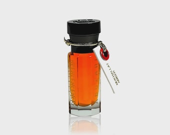 Amber Attar Perfume Oil – Mukhallat Amber | Warm Spicy Oud Saffron Fragrance (Alcohol-Free)