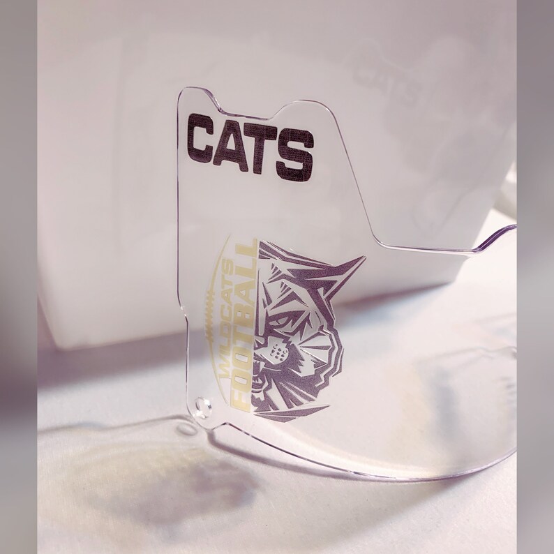 Custom Football Visor Etsy