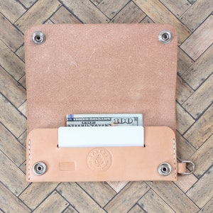 Slim biker wallet, trucker wallet