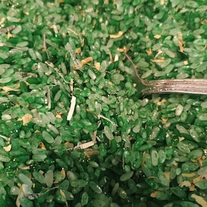 Green Hoodoo/American Folk Magic Rice with Shredded Money &Jasmine Flowers #2 (A real Hoodoo Staple)