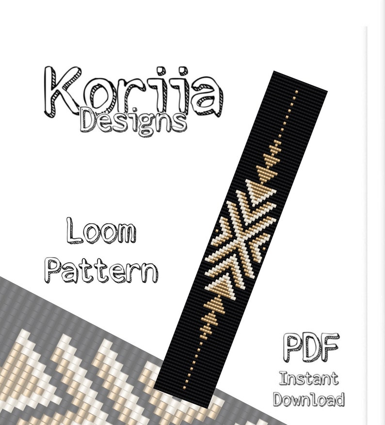Bead Loom Pattern Beading Loom Bracelet Pattern PDF Etsy