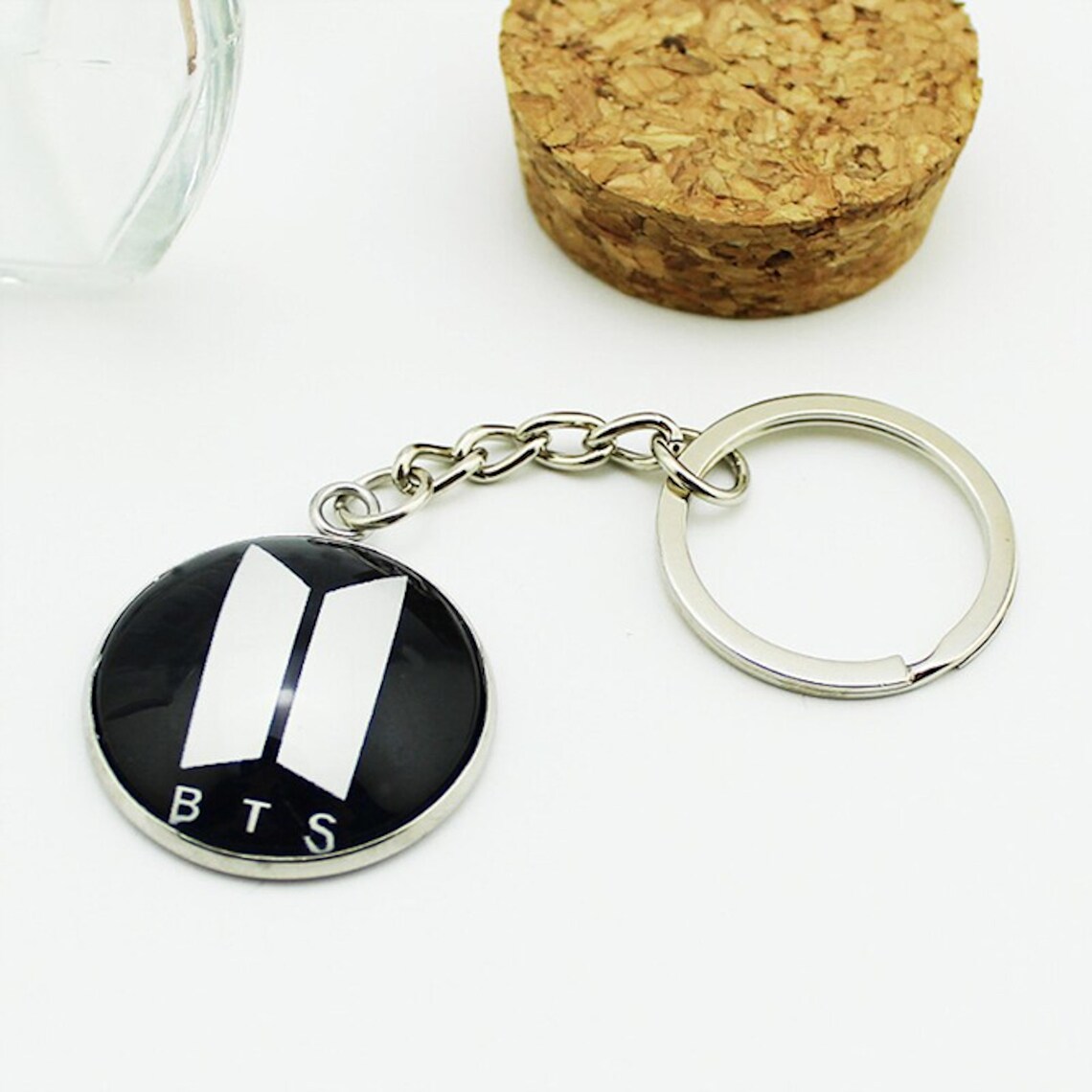 BTS Badge Keychain Bangtan Boys Logo Keychain BTS Keychain Etsy