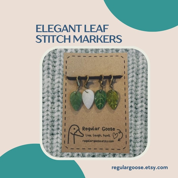 Eleganta lövstygnmarkörer (set om 4)