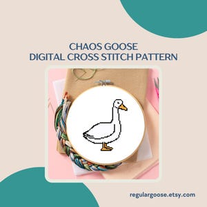 Chaos Goose - Digital Cross Stitch Pattern PDF