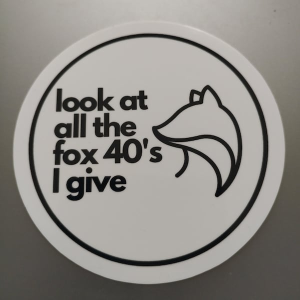 Fox 40s - Roller Derby Officials/Referee Sticker