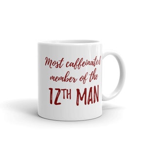 Aggie Mug, 12th Man Mug, Maroon, Texas A&M, Texas, Aggie Coffee Cup