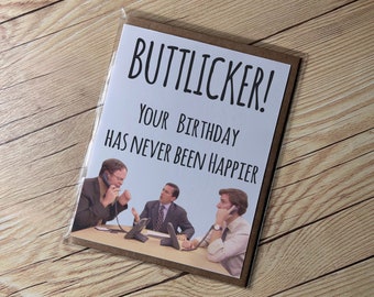 The Office ButtLicker Birthday Card