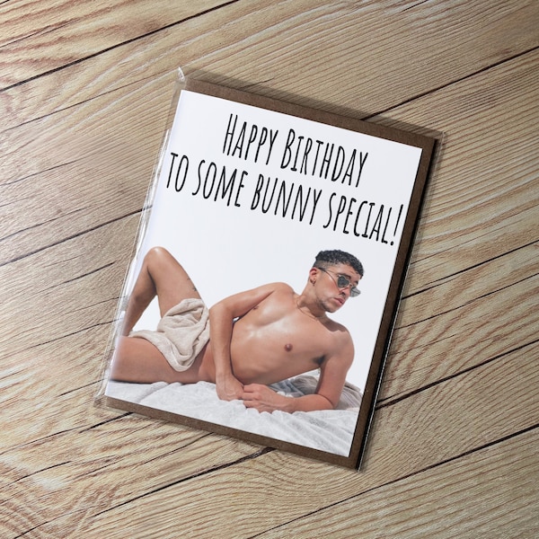 Bad Bunny "Happy Birthday to some bunny special" V2 Birthday Card