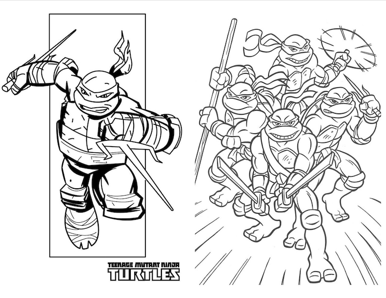 Ninja Turtles Ninja Turtles Coloring Book TMNT Coloring Pages Ninja ...