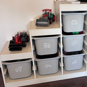 Aufkleber | Ordnungsboxen Aufkleber im Kinderzimmer|Spielbox Organisation|Spielzeugaufbewahrung Sticker|Montessori FYSSE TROFAST DRÖNA Ikea