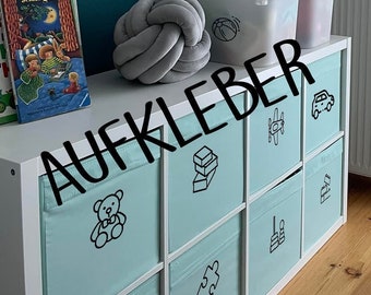 Aufkleber | Ordnungsboxen Aufkleber im Kinderzimmer|Spielbox Organisation|Spielzeugaufbewahrung Sticker|Montessori FYSSE TROFAST DRÖNA Ikea