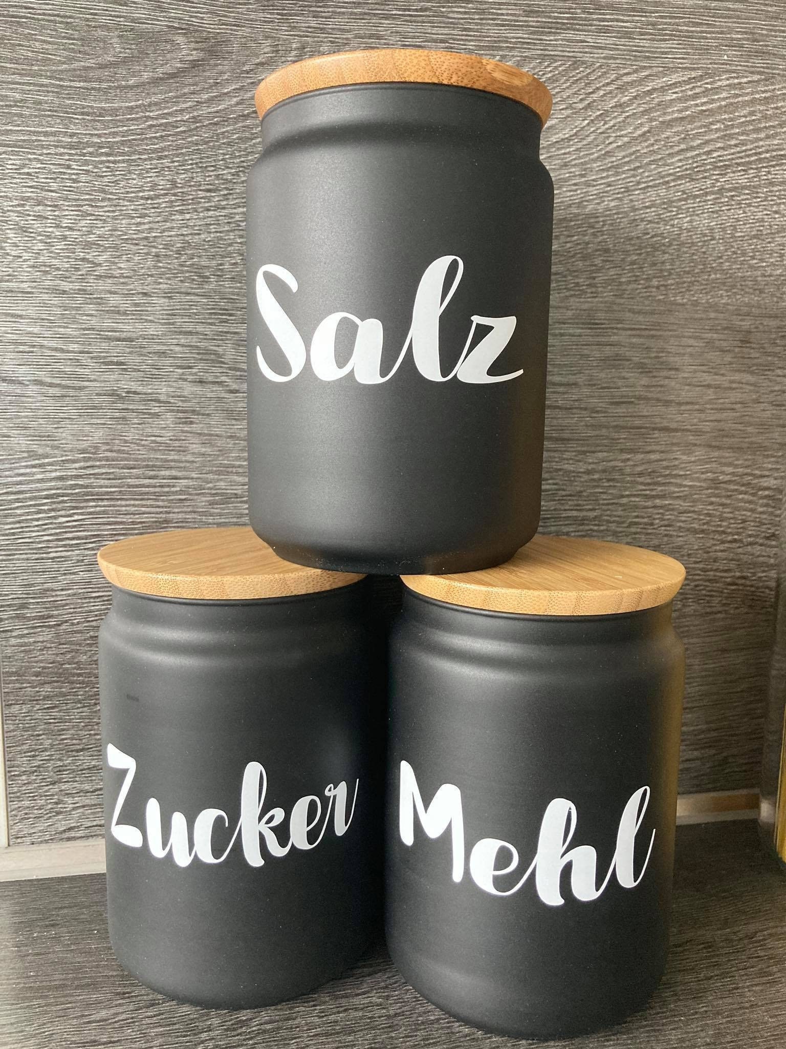 5x Aufkleber Für EKLATERA Dosen Von IKEA Mit Wunschtext Max. 10 X 3,6 Cm (freistehend)