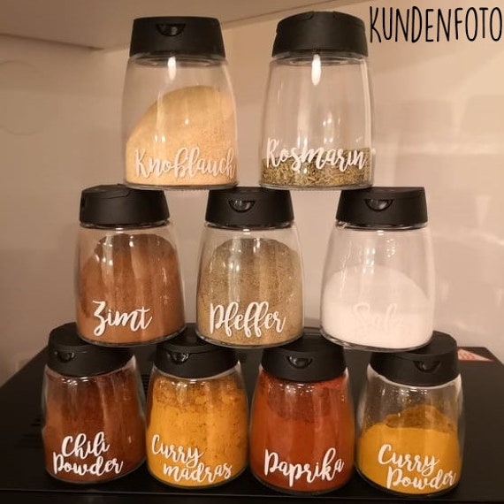 Buy 5x Aufkleber Fr IKEA 365+ IHRDIG Gewrzglas | Gre: 6x2 Cm | Kche Aufbewahrung  Glas Sticker Gewrz Beschriftung Aufschrift Nach Wunsch Online in India -  Etsy