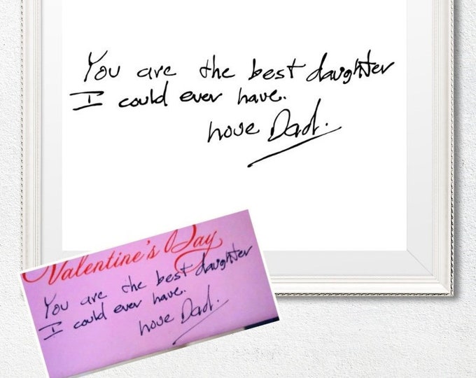 Featured listing image: Custom Handwritten Note or Letter, DIGITAL FILE DOWNLOAD, Handwritten Gifts, Actual Handwriting, Custom Handwriting Gift, Gifts for Parents