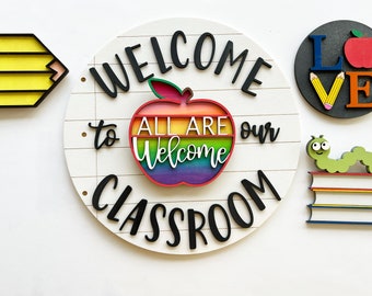 Interchangeable Welcome To Our Classroom Sign