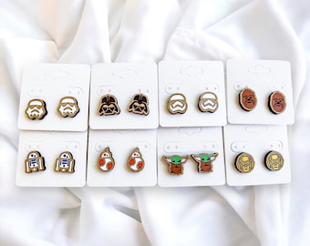 Nerdy Space War Stud Earrings