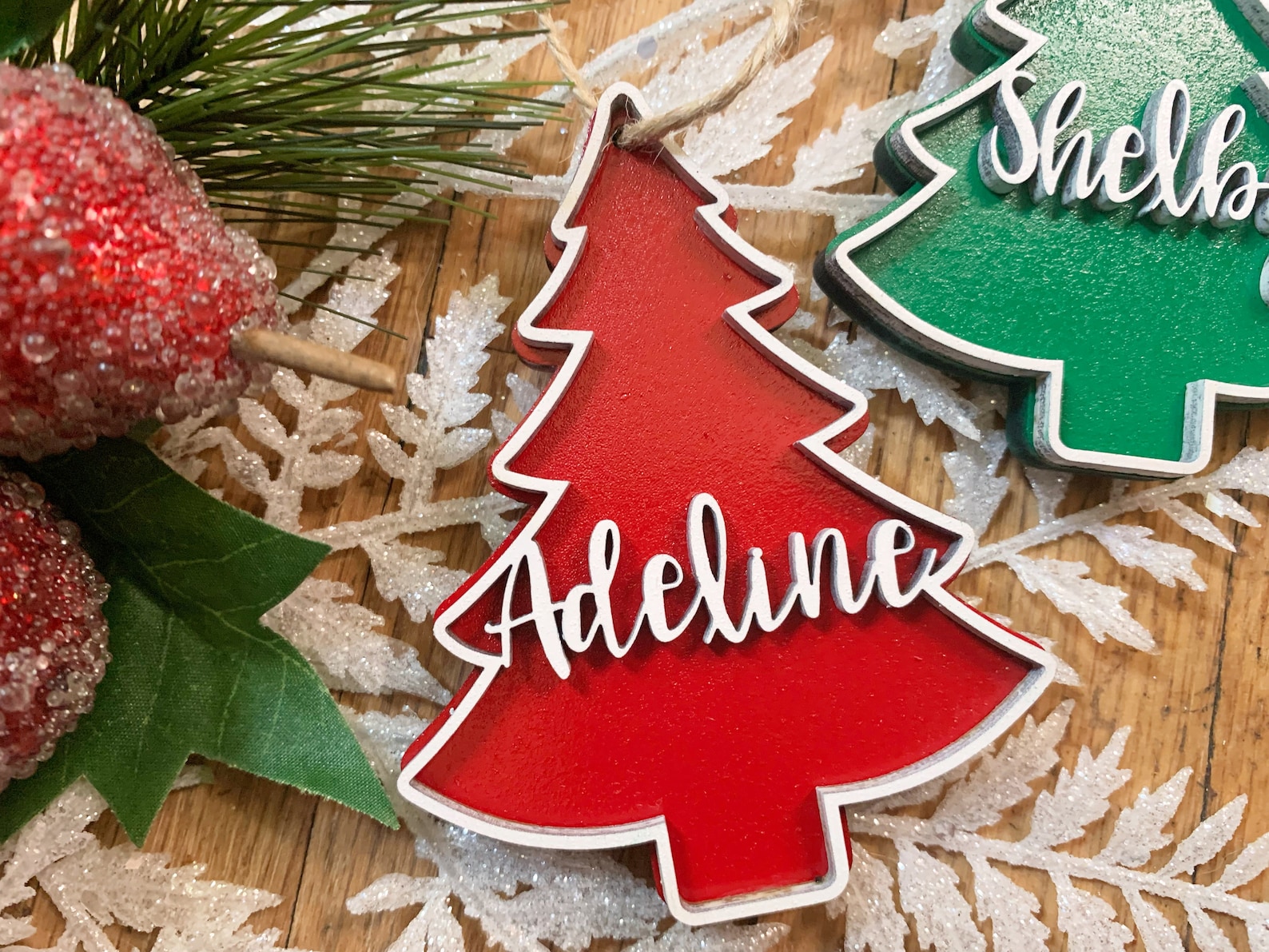 Personalized Name Christmas Ornament Christmas Tree Ornament Etsy