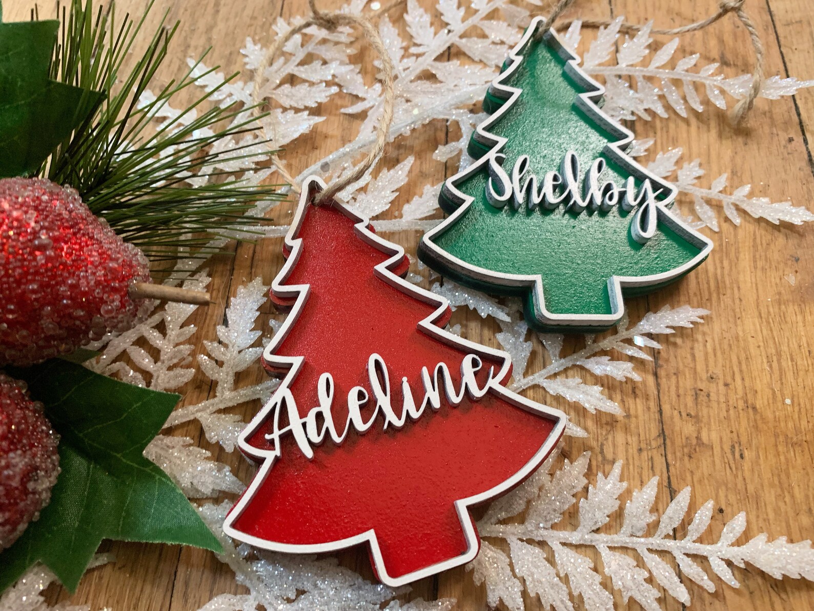 Personalized Name Christmas Ornament Christmas Tree Ornament Etsy