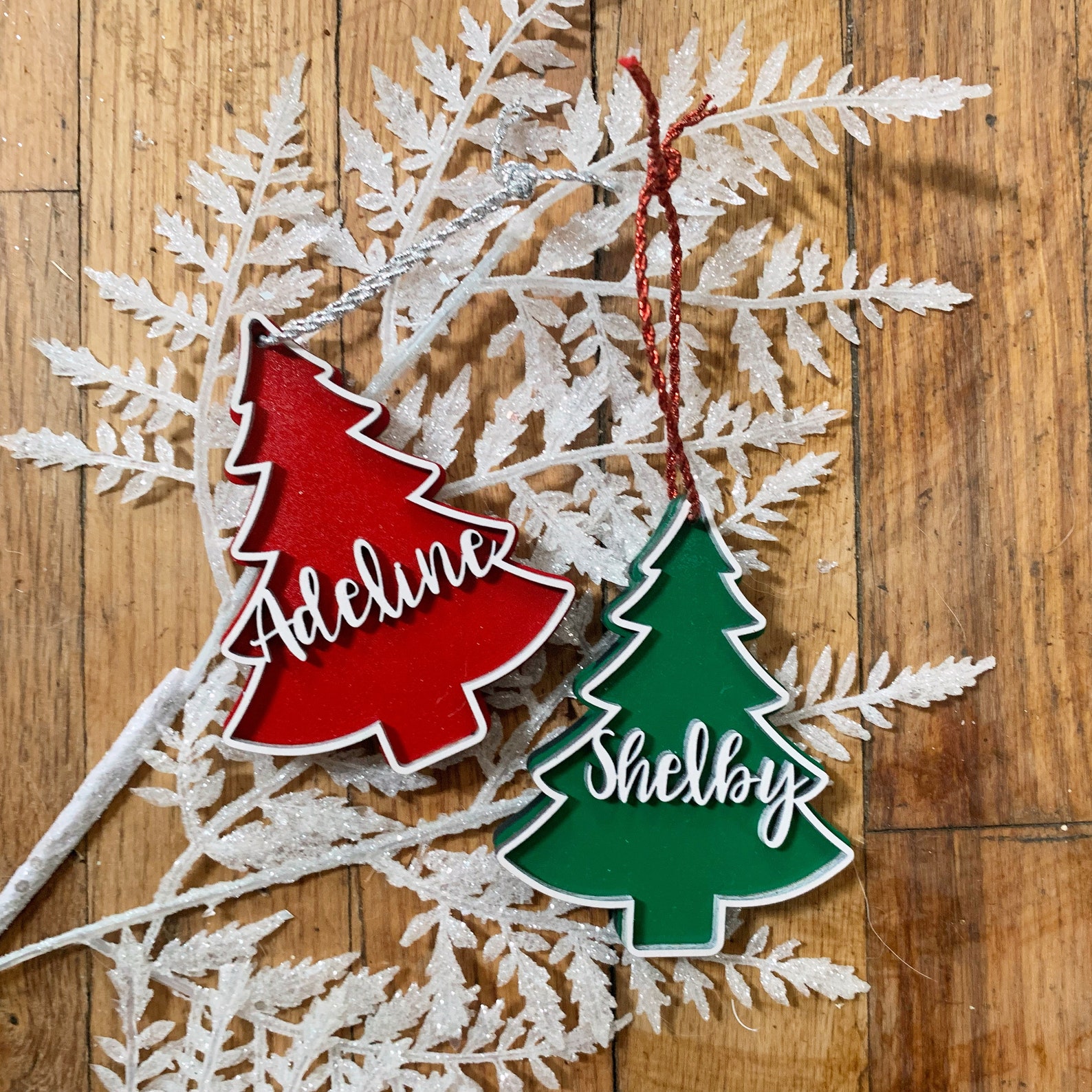 Personalized Name Christmas Ornament Christmas Tree Ornament Etsy