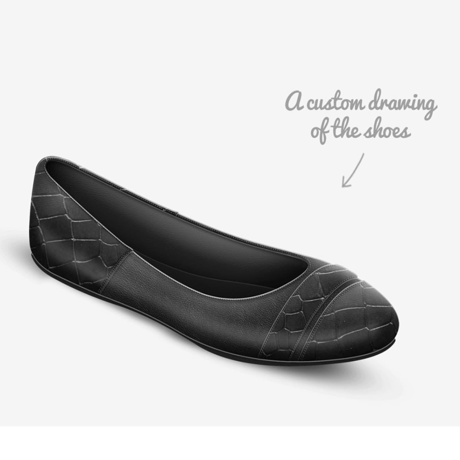 basic ballet flats shoe (black combo) basic ballet flats shoe (black combo)