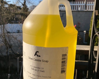 Bio-Lavendel Olivenölseife 1 Gallone (128 oz) Größe