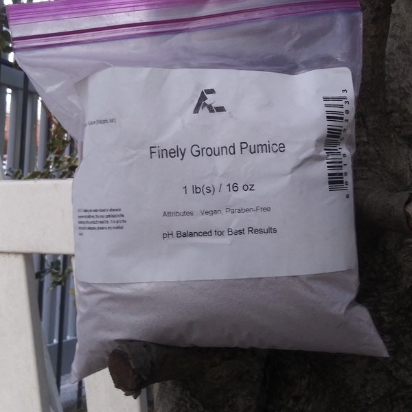 Fine Pumice, Pumice Powder (Volcanic Ash), Ideal For Soap, Body Products and Exfoliating Cosmetics