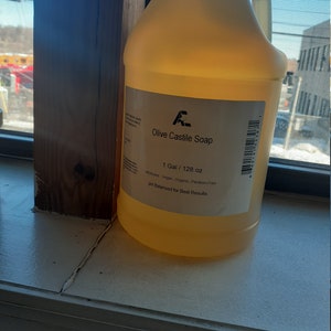 Organic Liquid Castile Soap Unscented 1 Gallon (128 oz) Size image 2