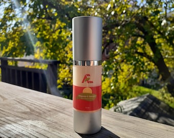 Vitamin C Facial Serum | Brightening Face Serum | Skin Toning | Jojoba + Shea Butter | Vegan, Eco Friendly 67% Organic