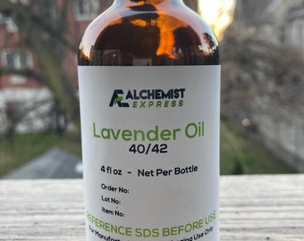 Lavender 40/42 Oil, 100% Natural, Bulk Wholesale For DIY, Skin, Soapmaking, Candle, Blends, and Diffuser.