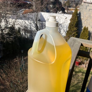 Organic Liquid Castile Soap Unscented 1 Gallon (128 oz) Size image 5
