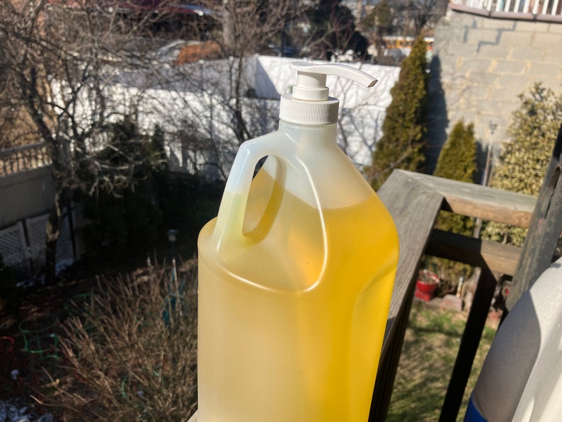 Organic Liquid Castile Soap Unscented 1 Gallon (128 oz) Size image 5