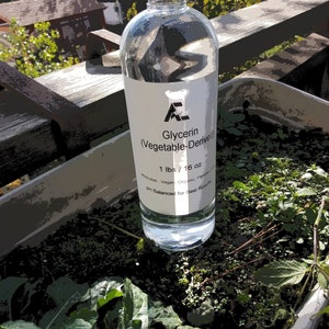 Pure Vegetable Glycerin USP (Tamper-Proof Seal, multiple sizes available)